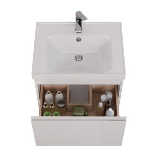 Тумба под раковину Lemark Veon Mini LM02VM60T 60 см белый глянец